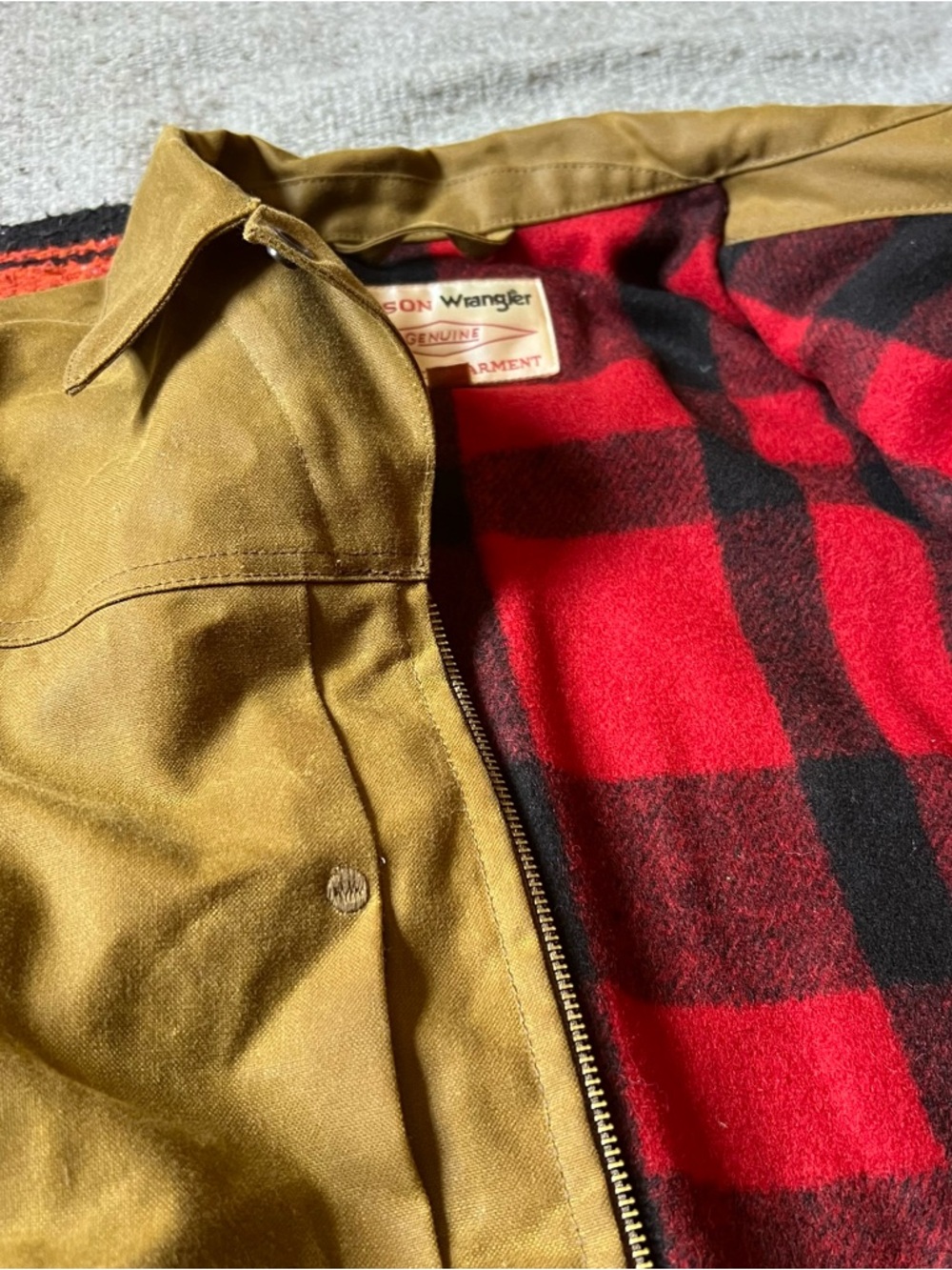 Filson X Wrangler Mackinaw Wool + Tin Cloth Jacket | Limited Edition NWT - Picture 15 of 15